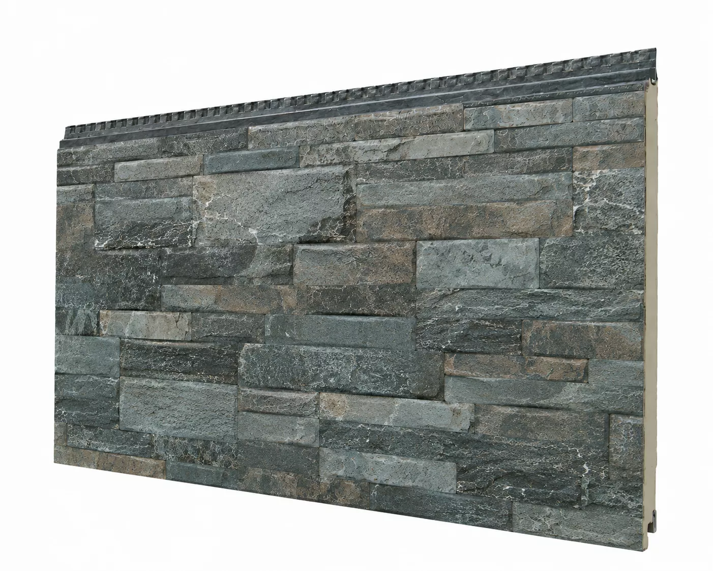 Multi-Tone Ledger Pob zeb Hlau Siding Vaj Huam Sib Luag